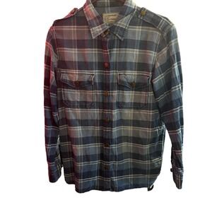Current/Elliott Reflektor Plaid Perfect Shirt Size 2